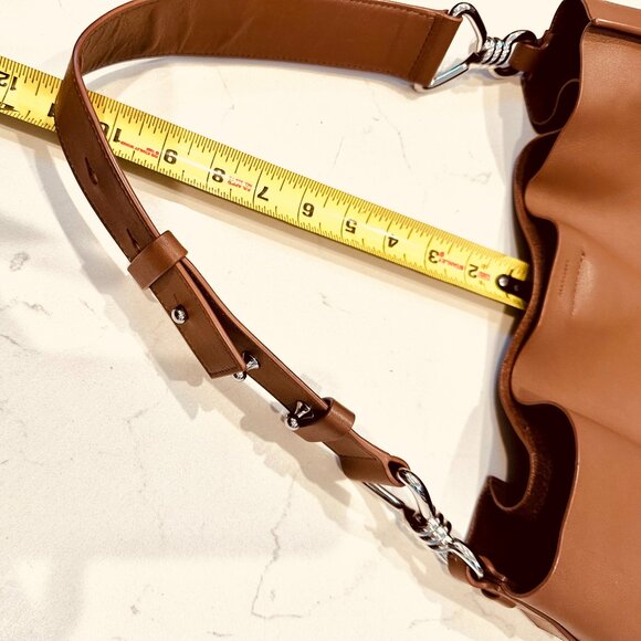 All Saints Brown Leather Tote Bag - Picture 7 of 15